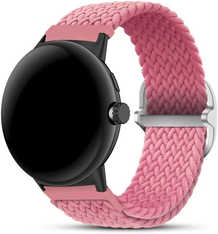 iPartsonline Correa elástica para reloj compatible con Google Pixel Watch SmartWatch, correa tejida de nailon trenzada Solo Loop Sport pulsera de