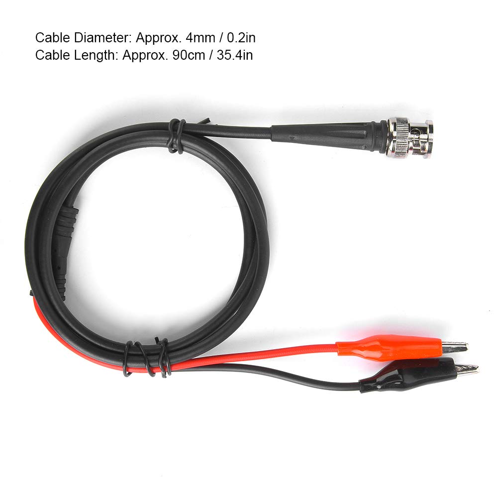 Cable coaxial BNC, cable coaxial de clip BNC, accesorios de línea de prueba del generador de funciones (35.4 in 50), cables de audio coaxiales