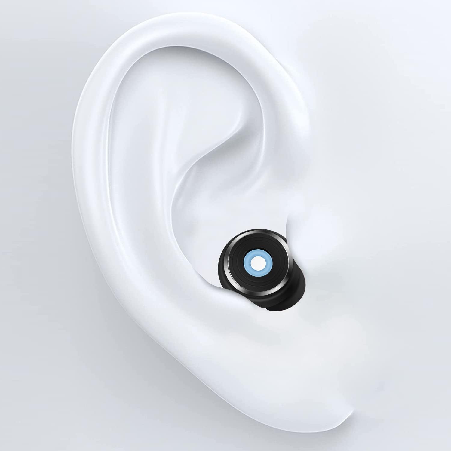 NRR – Tapones para los oídos con cancelación de ruido para dormir, 33 dB, tapones para los oídos de silicona súper suaves y reutilizables para