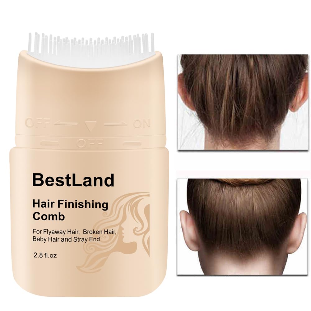 BestLand Palo de acabado de cabello y palillo domador de cabello mejorado con peine integrado para un peinado sin esfuerzo, refrescante, no graso,