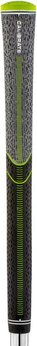 Lamkin ST +2 Hybrid Calibrate – Agarres de golf estándar, paquete de 13 piezas de agarre de golf con recordatorio acanalado, negrocarbón