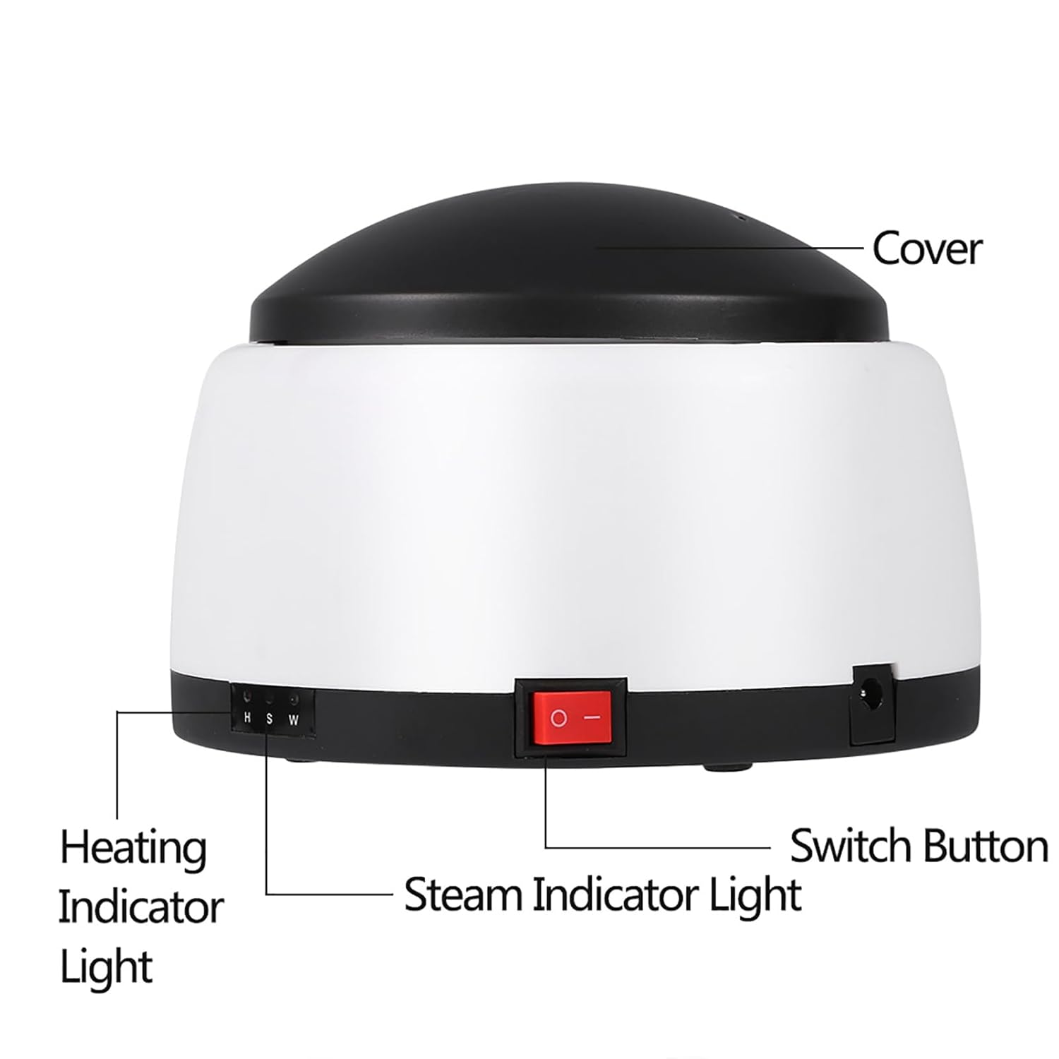 Máquina quitaesmalte de uñas, 36 W, vaporizador de esmalte de uñas de gel de vapor para salón de belleza en el hogar, limpiador portátil para salón