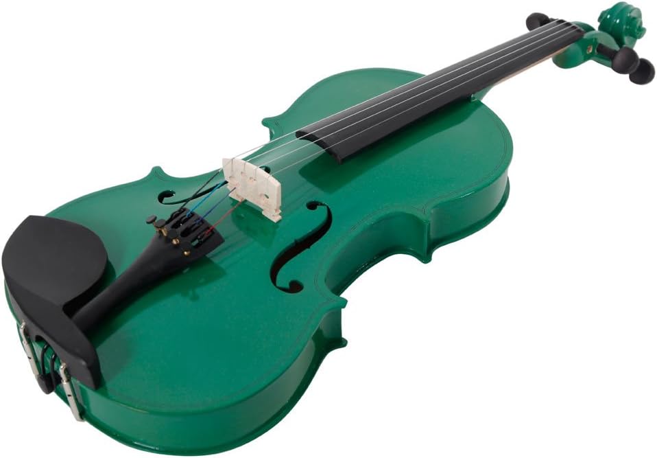 Juego de violín acústico 44, hecho a mano, violín acústico para estudiantes, paquete para principiantes, estuche de transporte, arco y colofonia
