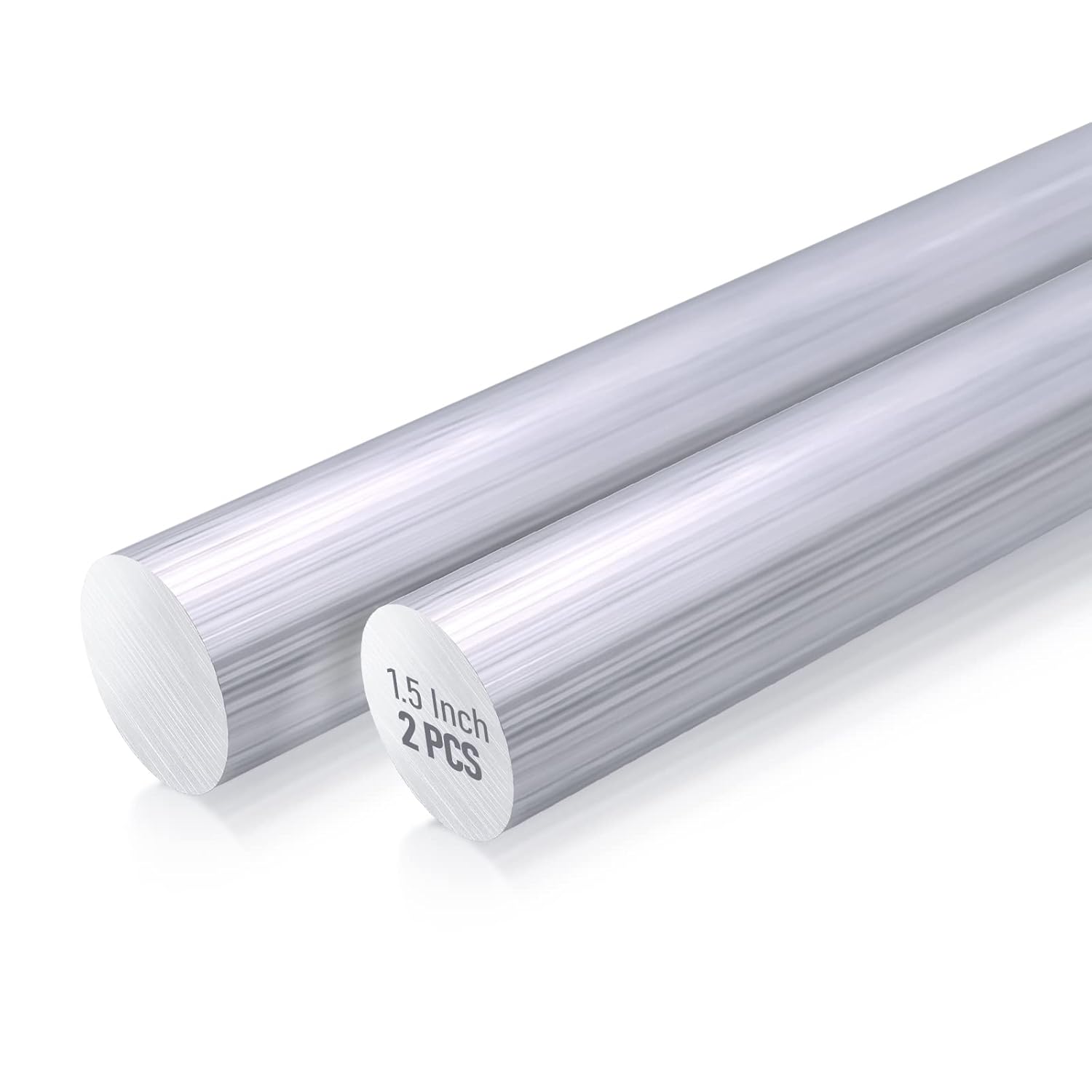 Varilla redonda de aluminio 6061 de 1-12 pulgadas de largo sólido T6511 de 13 pulgadas de largo, extruido, 1.5 pulgadas de diámetro y 13 pulgadas de