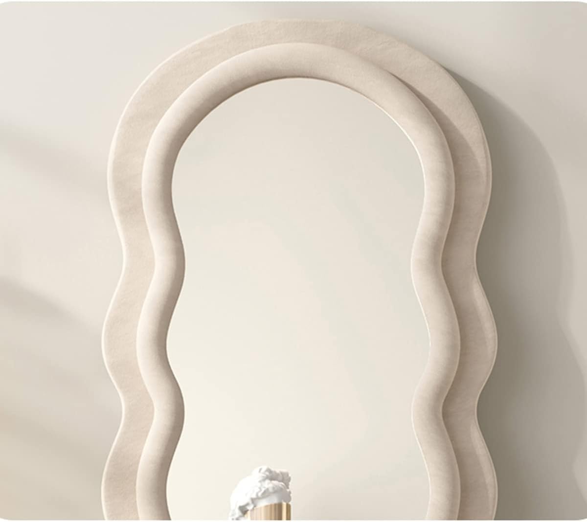 Espejo de longitud completa, espejo de suelo con soporte, espejo de piso para bebé, espejo de pared de longitud completa, espejo de pie de 71 x 30
