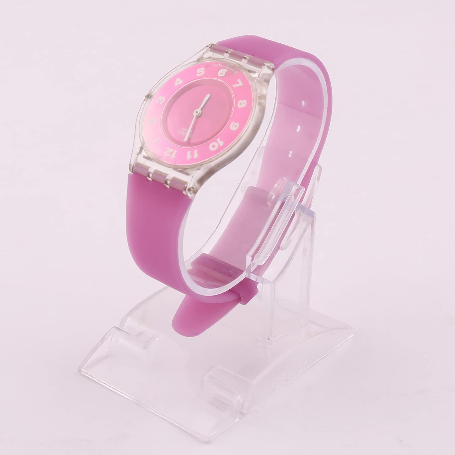 Correa de reloj de goma ultrafina de 0.630 in para mujer, compatible con Swatch, correa de reloj de silicona de repuesto, impermeable, para mujer,