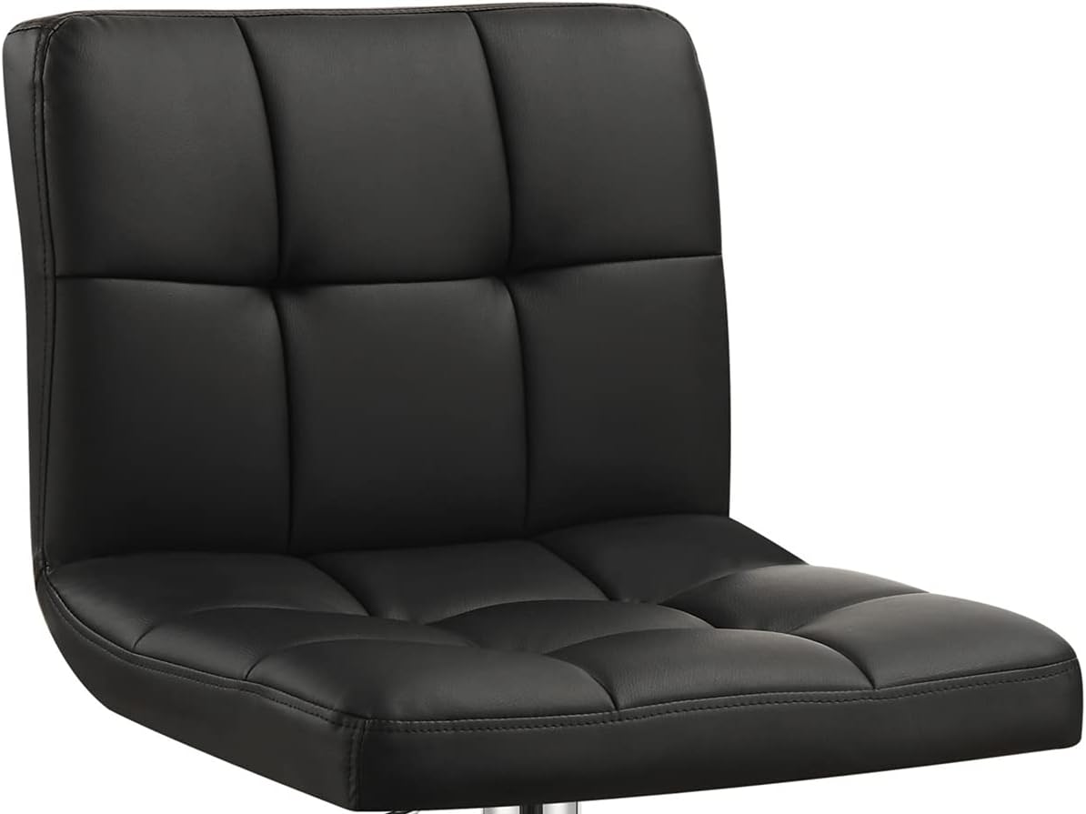 Taburete de bar ajustable Coaster 29″ negro y cromado 102554