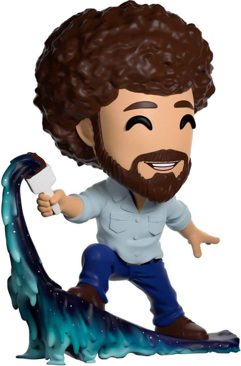 Youtooz Bob Ross Happy Accidents Figura de acción, figura de vinilo de 5 pulgadas – Colección Youtooz Bob Ross