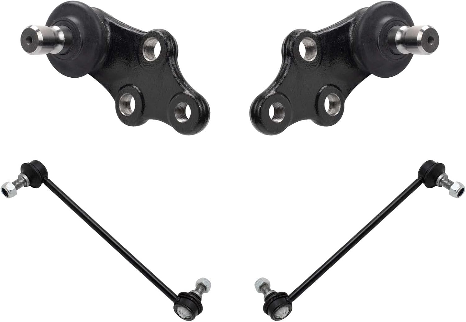 TRQ Kit de suspensión de enlace de extremo de barra estabilizadora de rótula delantera, juego de 4 piezas para Kia Sportage Hyundai Tucson 2010-2013