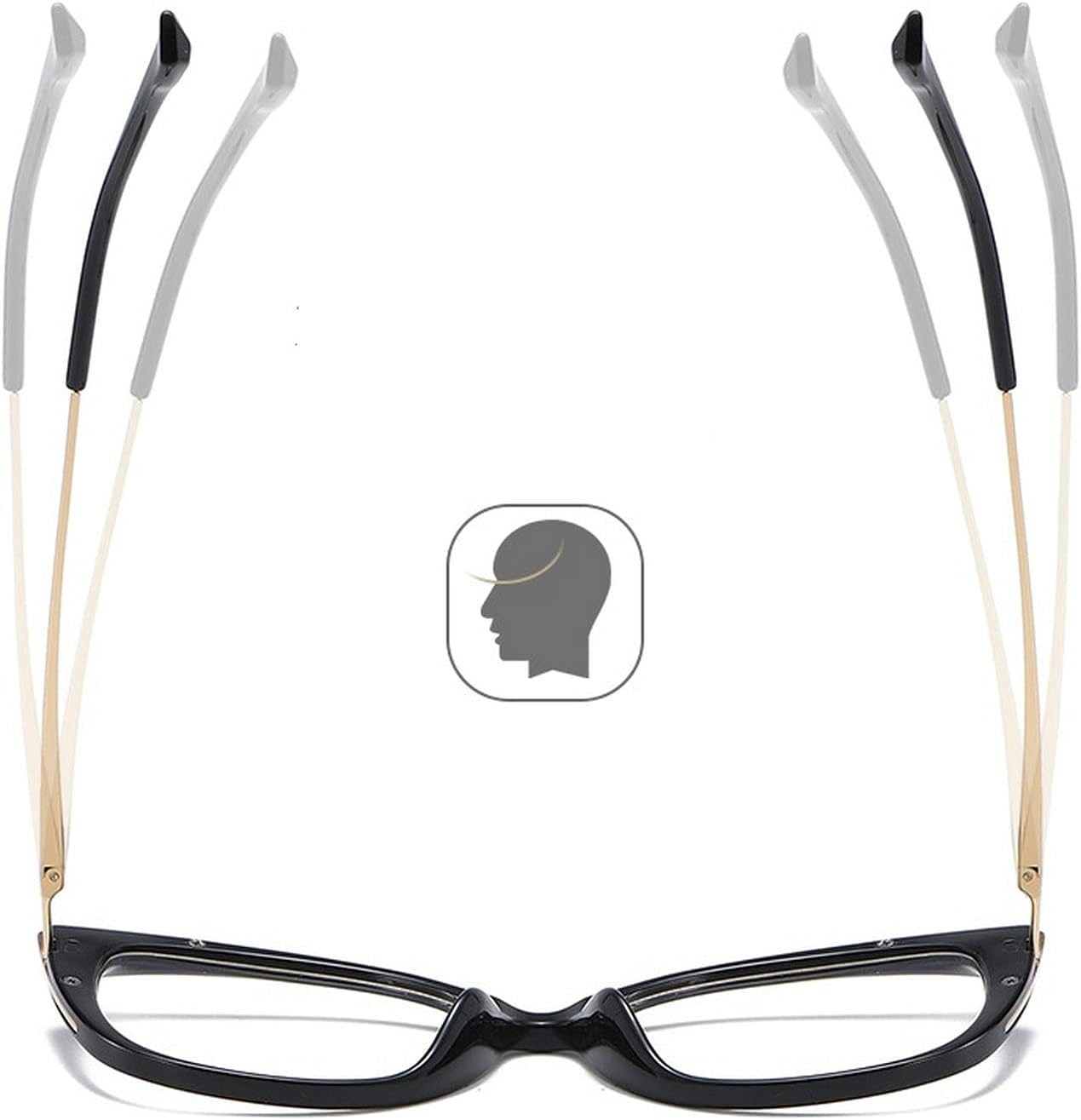 mincl Lentes de lectura bifocales fotocromáticos para mujer, marco de anteojos cuadrado, color rojo, hembra, multifocales, para hiperopía