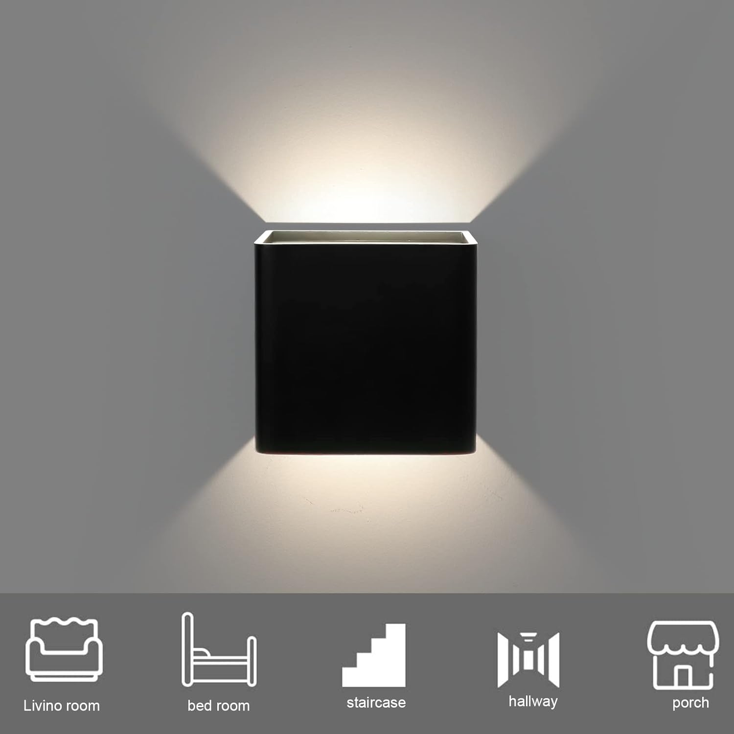 Ralbay – Lámpara de luz LED moderna de pared