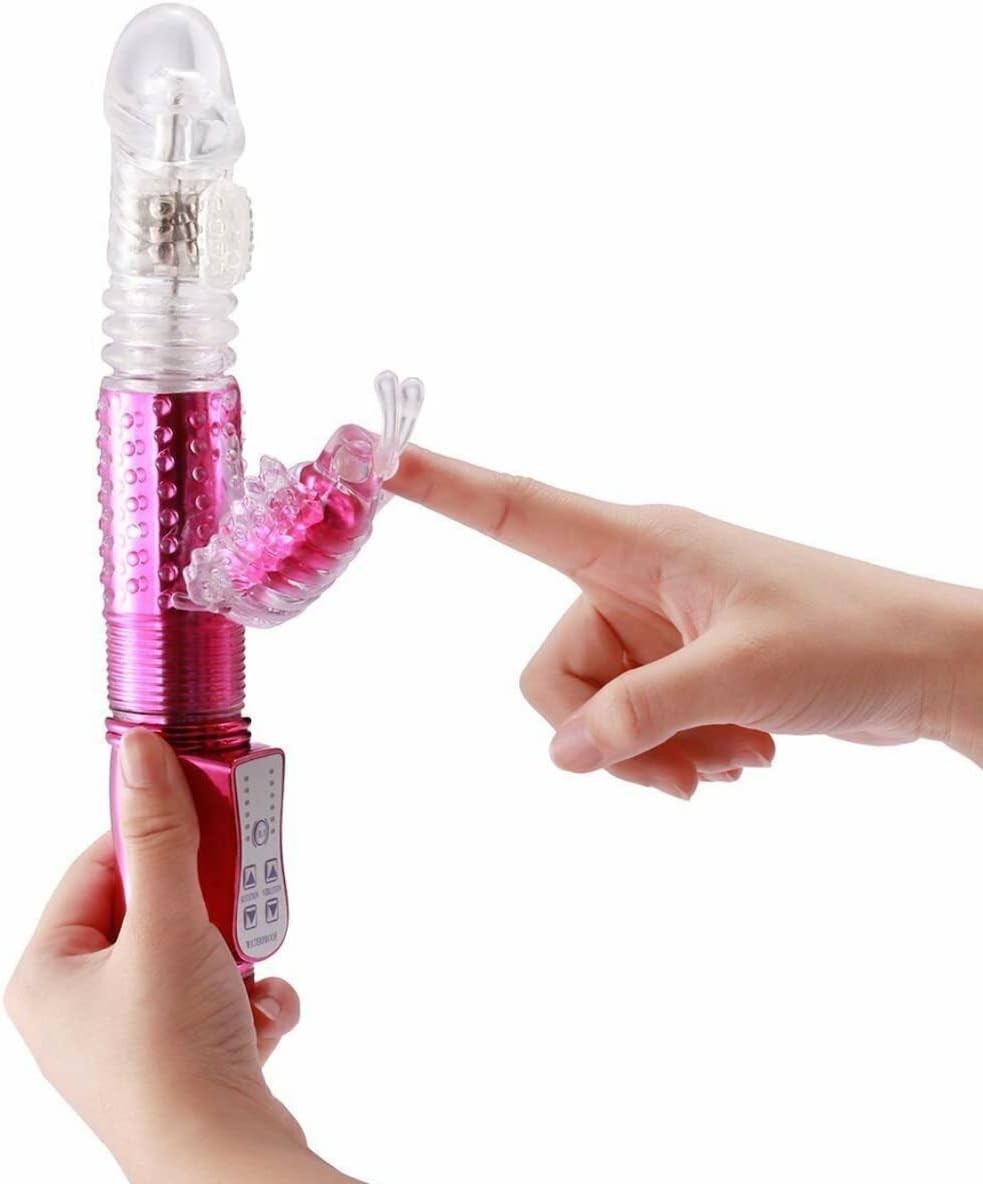 MiracDuyan Conejo de empuje recargable Punto G Clítoris Vibrador Consolador Juguetes Sexuales para Mujeres YANM 49