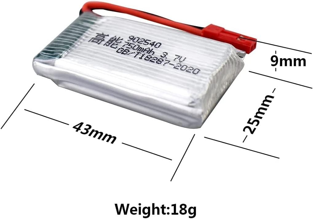 Accesorios 4 unids 3.7 V 750 mAh batería de litio Whith 4 en 1 cargador para MJX X400 X400W X800 X300C S670 V950HD V950STR S1750 V2450 HS110 HS110W