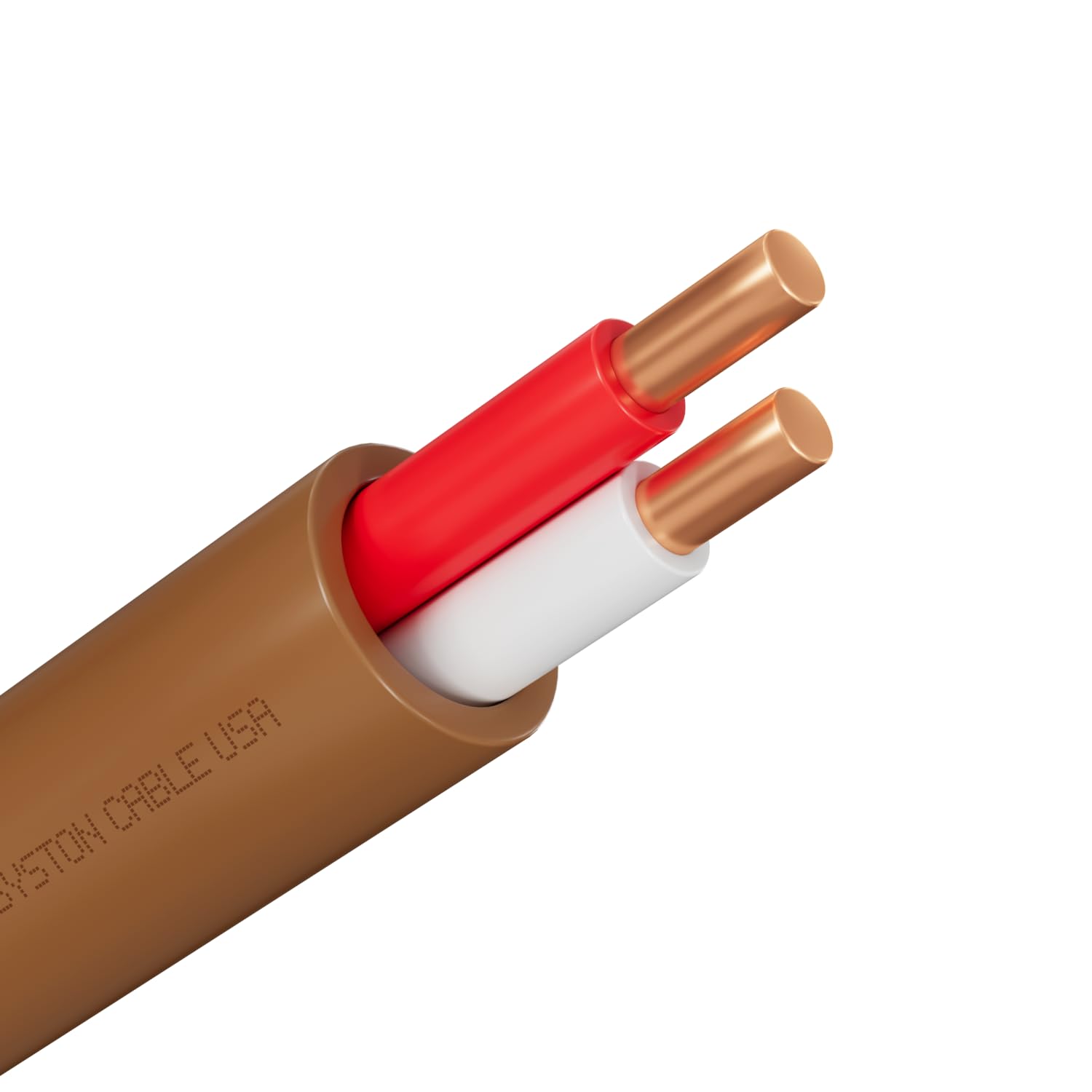 Syston – Cable de control de calefacción HAVC para timbre de puerta 182, 18 AWG 2 conductores de cobre 100% sólido CL3RFT4CMR, resistente a los