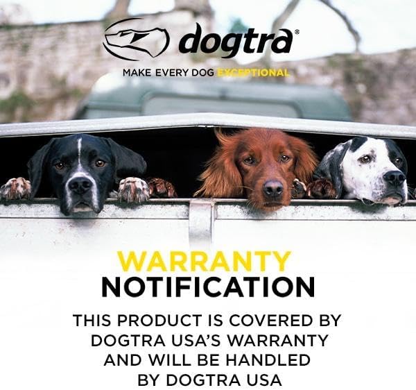 Dogtra 2702T&B Collar electrónico de entrenamiento de perros de largo alcance de 1 milla y 2 perros con sonido remoto para entrenamiento de perros