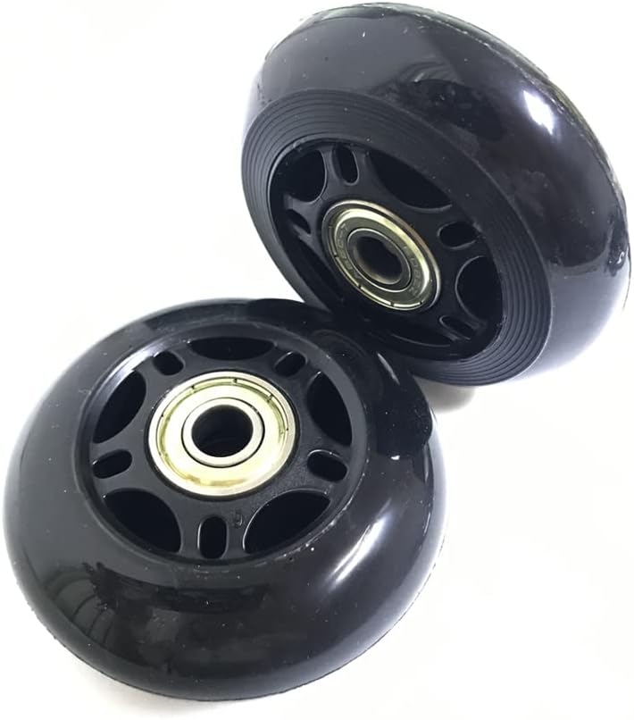 2 ruedas de repuesto para maletas de equipaje, 50647075843.543 in ruedas de goma en línea con kits de reparación de rodamientos ABEC-7 608ZZ de