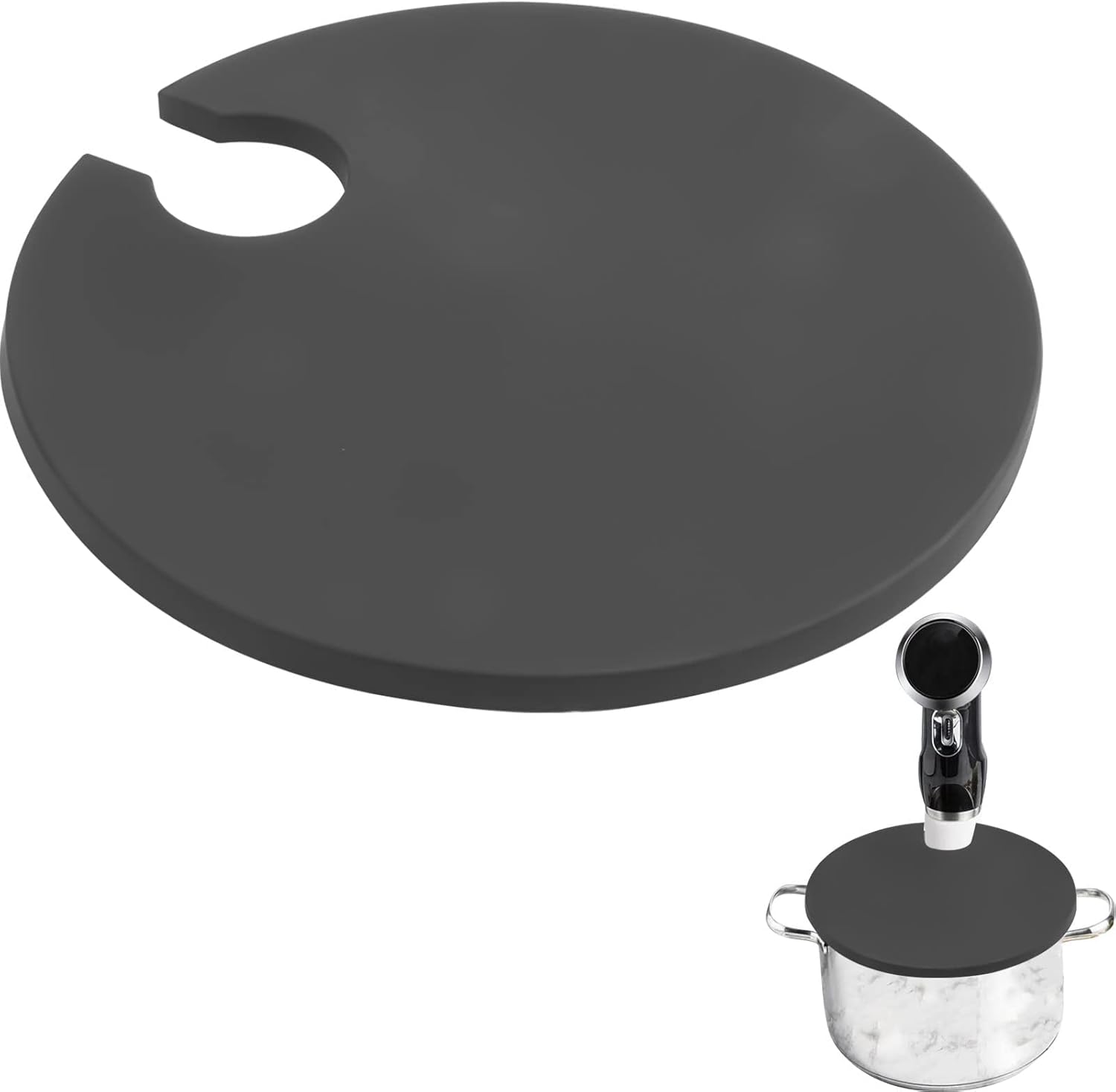 Sous Vacuum and Vide Lid Cooking Sous Vacuum and Vide Cooker Se adapta a ollas de hasta 10.5 pulgadas, evita la evaporación del agua y conserva el