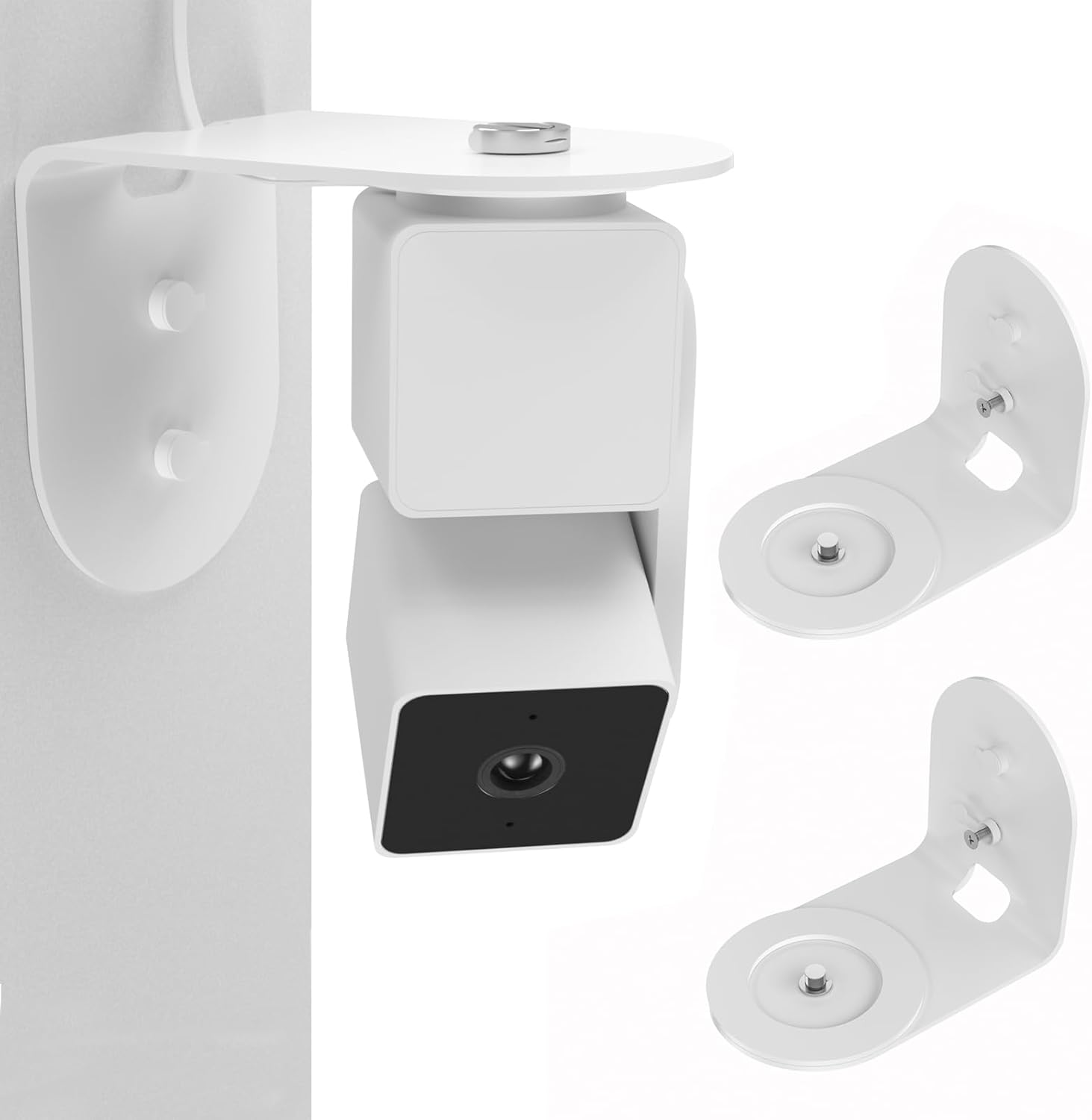 Soporte de pared de metal para Wyze Cam Pan V3  Cam Pan V2, extensión de la bandeja de leva v3 que proporciona mejores ángulos de visión,