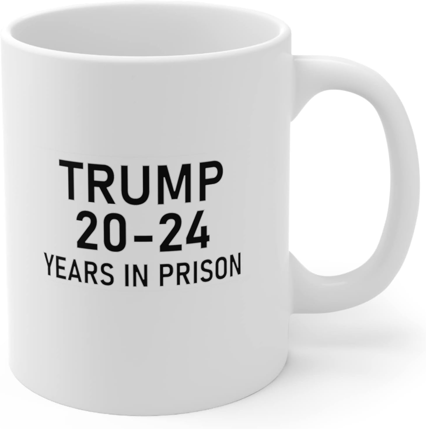 Brian Bula Taza de café Trump con 20 a 24 años de prisión, diseño anti Trump de 20 a 24 años en prisión