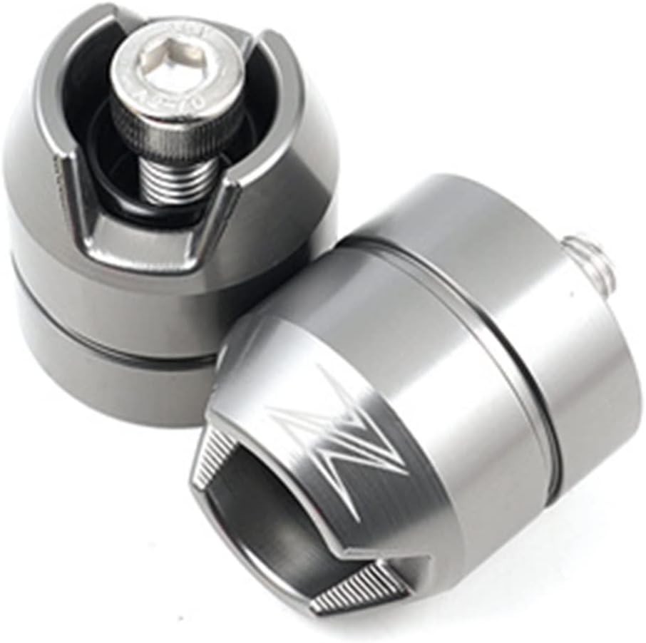 LCCDZ Compatible con Kawasaki Z900 Z750 Z900RS Z800 Z1000 Z1000SX Z400 Contrapeso de motocicleta Agarres Manillar Tapas de extremo de la barra de la