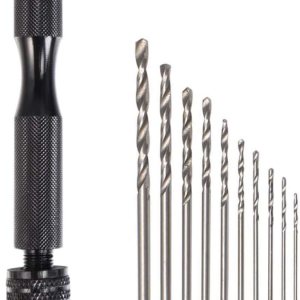 Juego de taladros de mano de tornillo de precisión con 10 piezas de mini brocas de micro torsión, herramientas rotativas para carpintería, modelo de Juego de taladros de mano de tornillo de precisión con 10 piezas de mini brocas de micro torsión, herramientas rotativas para carpintería, modelo de