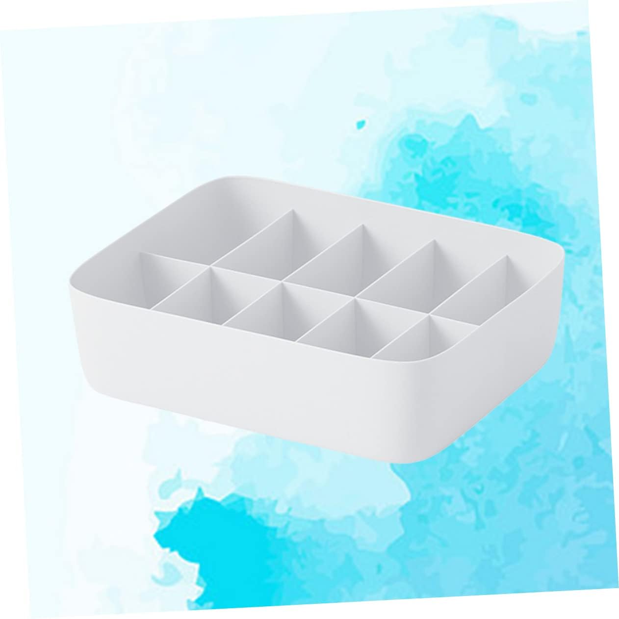 Holibanna Caja de 2 piezas de sujetador organizador cajón contenedor de almacenamiento apilable cesta de almacenamiento de ropa blanca