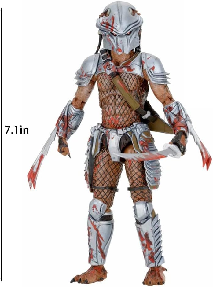 Es adecuado para Alien vs Predator Unmasked Scar Predator 118 Escala Figura de acción, multicolor 7.1 pulgadas Female Predator