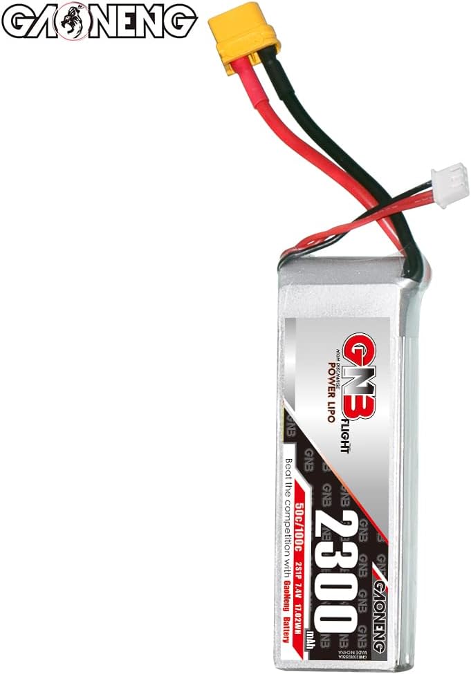 GAONENG GNB 2S 7.4V 2300mAh 50C XT60 RC LiPo batería grafeno para RC Racing Car Helicóptero FPV Drone