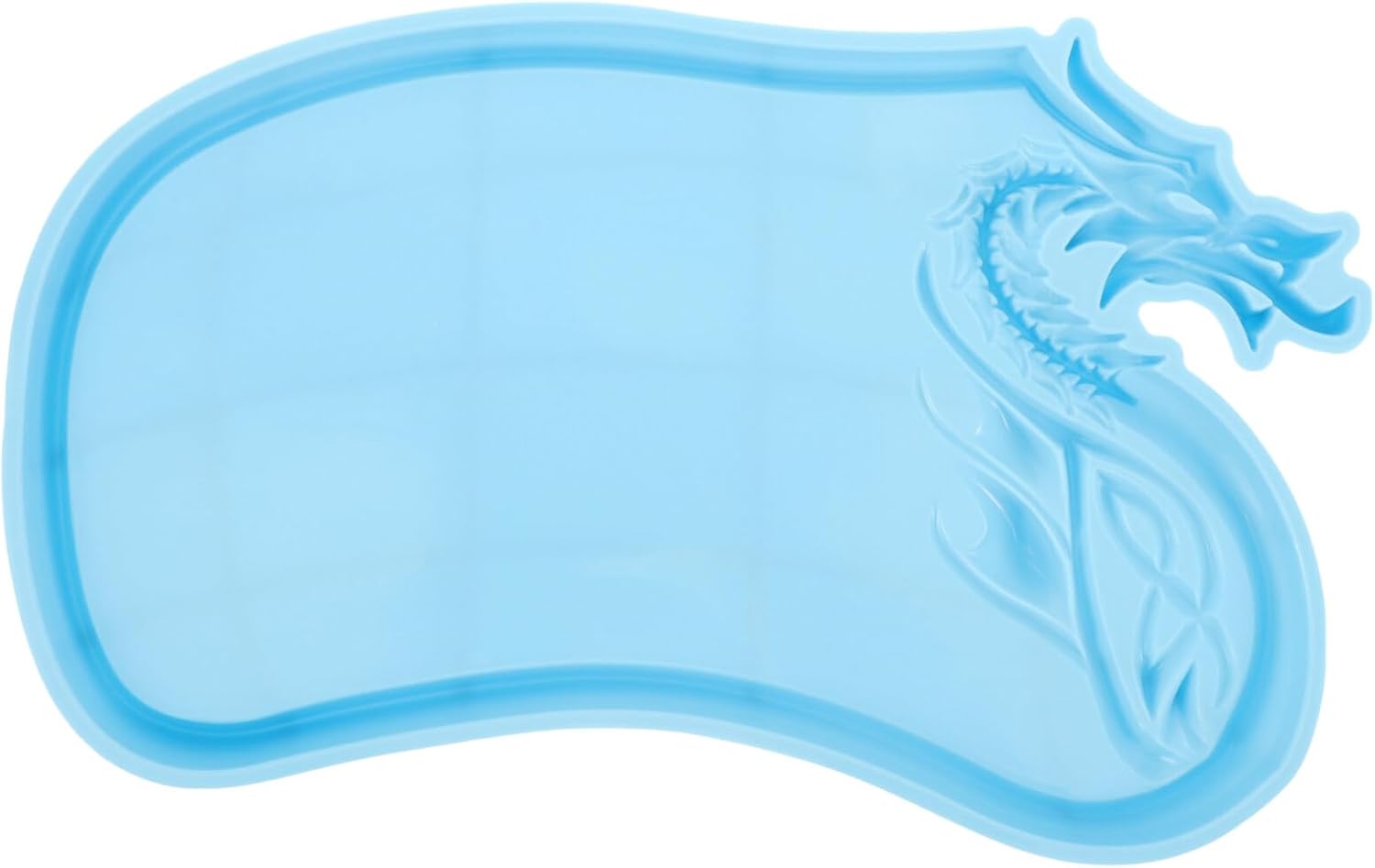 Molde de silicona en forma de dragón, molde de resina de resina epoxi, molde de tabla de servir para almacenamiento de joyas, decoración del hogar