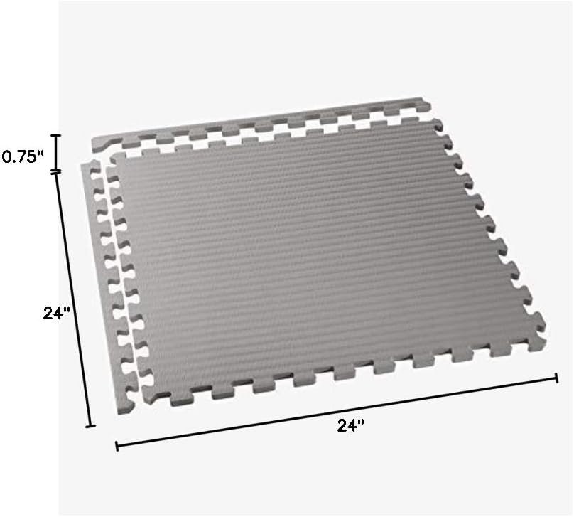 We Sell Mats – Tapete de espuma EVA para artes marciales de 34 pulgadas de grosor, patrón de tatami, azulejos entrelazados para gimnasio en casa,
