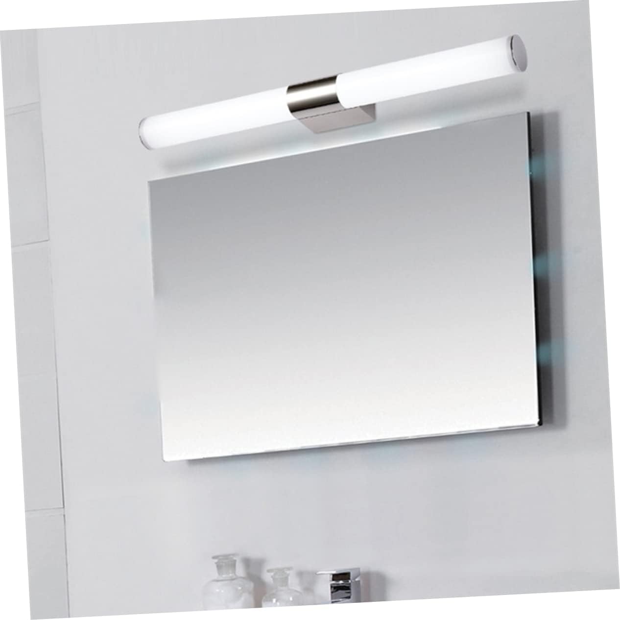 Angoily 2 piezas 18 lámpara de tocador de baño, luz de tocador para maquillaje, luz debajo del gabinete, luz de pared recargable, decoración de