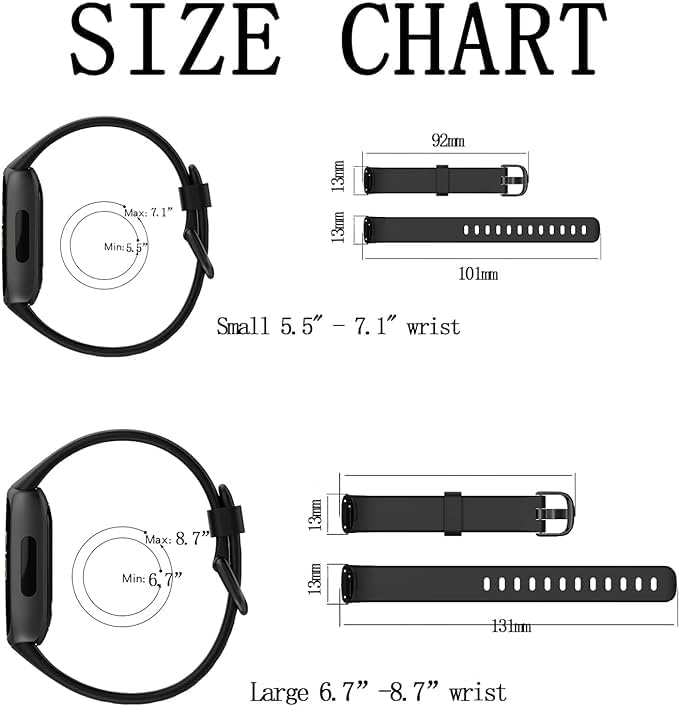 Baaletc Compatible con Fitbit Inspire 3 bandas para hombres y mujeres, pulsera deportiva de silicona suave para Inspire 3, S y grande