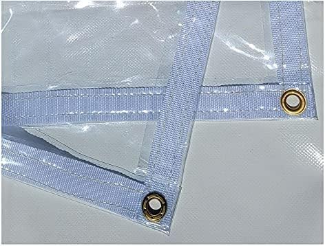 Professional EZ Travel Collection Lona de vinilo transparente resistente, resistente a la intemperie y al desgarro, para patio, sombra y cubierta de
