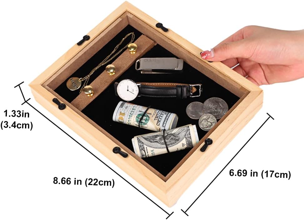 Marco de fotos seguro para desviación, mini caja fuerte con compartimento secreto oculto para almacenar tu dinero, efectivo, joyas o hierbas,