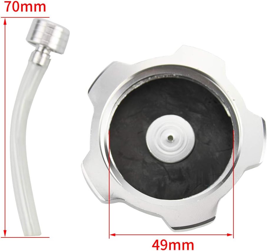GOOFIT Tapa de depósito de combustible de repuesto para SSR Thumpstar TTR Lifan BSE Kayo Roketa Taotao Kazuma Coolste Dirt Bike Motocicleta Pit Bike