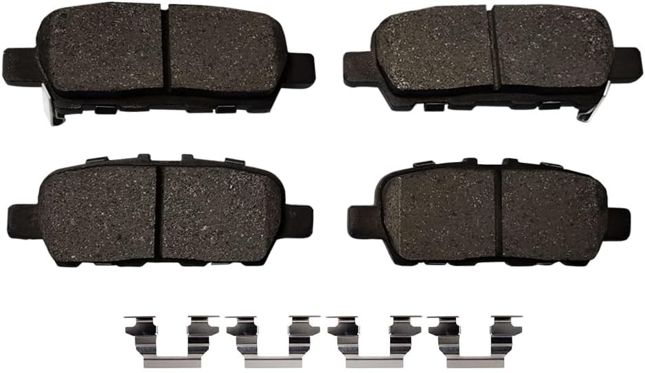 PM Auto Kit de pastillas de freno de cerámica trasera para Nissan 370Z 2014-2019