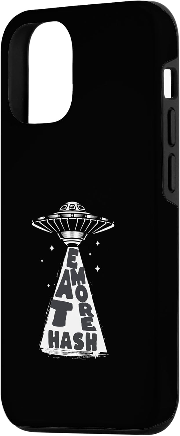 iPhone 14 Pro UFO Alien Abduction Vintage Eat More hash Vintage Case