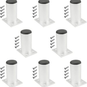 8 patas de gabinete de 3.150 in, patas redondas ajustables de cocina, pies de nivelación de muebles resistentes, pies de aleación de aluminio para 8 patas de gabinete de 3.150 in, patas redondas ajustables de cocina, pies de nivelación de muebles resistentes, pies de aleación de aluminio para