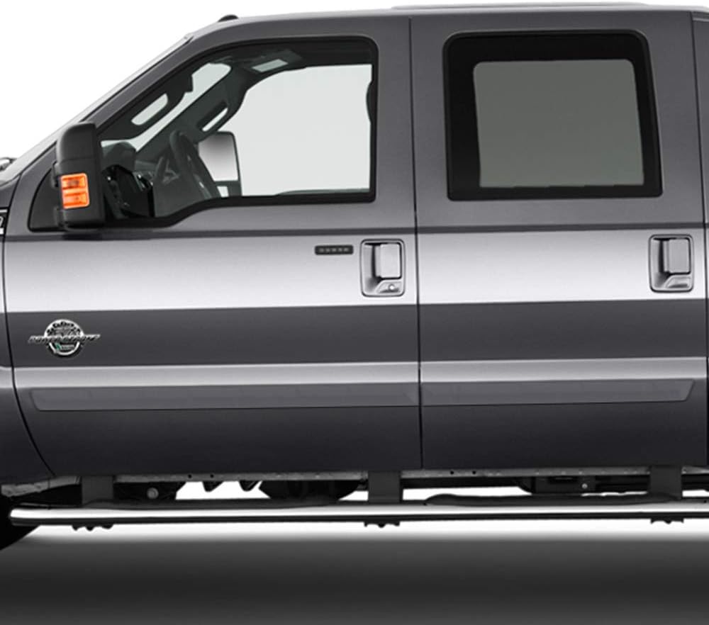 Dawn Enterprises FE2-F250350-CC Moldeo lateral de cuerpo final acabado compatible con Ford F-250, F-350 – Blanco platino (UG)