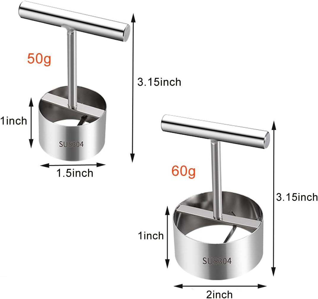 2 unidades de taladro de acero inoxidable para verduras, descorazonador de frutas, con 2 tamaños para descorazonar y ahuecar calabacines, papas,