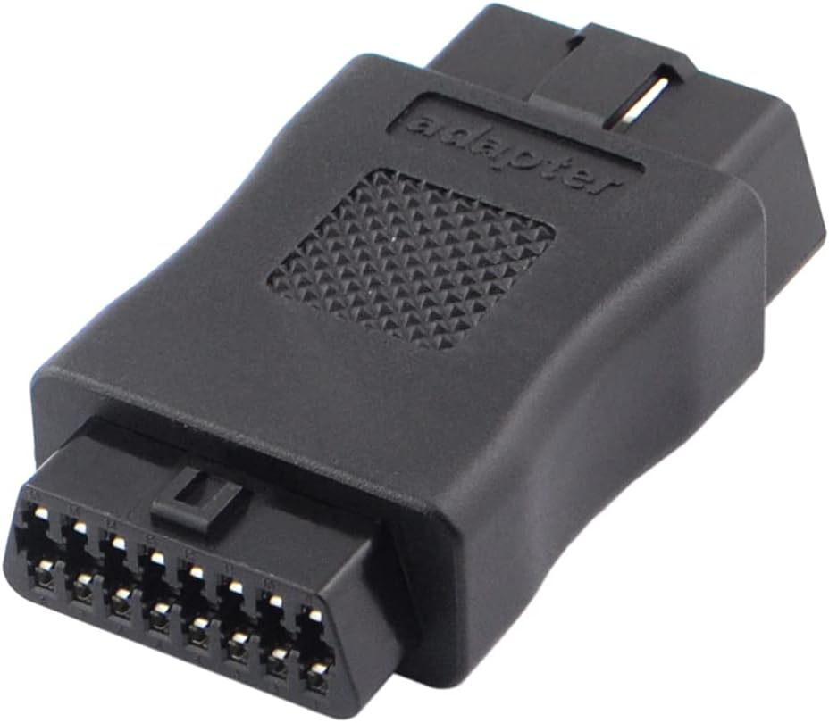 OBD2 OBDII Full 16 Pin macho a hembra OBD Cable Divisor Convertidor Adaptador para Diagnóstico Puerto Extensor (negro)