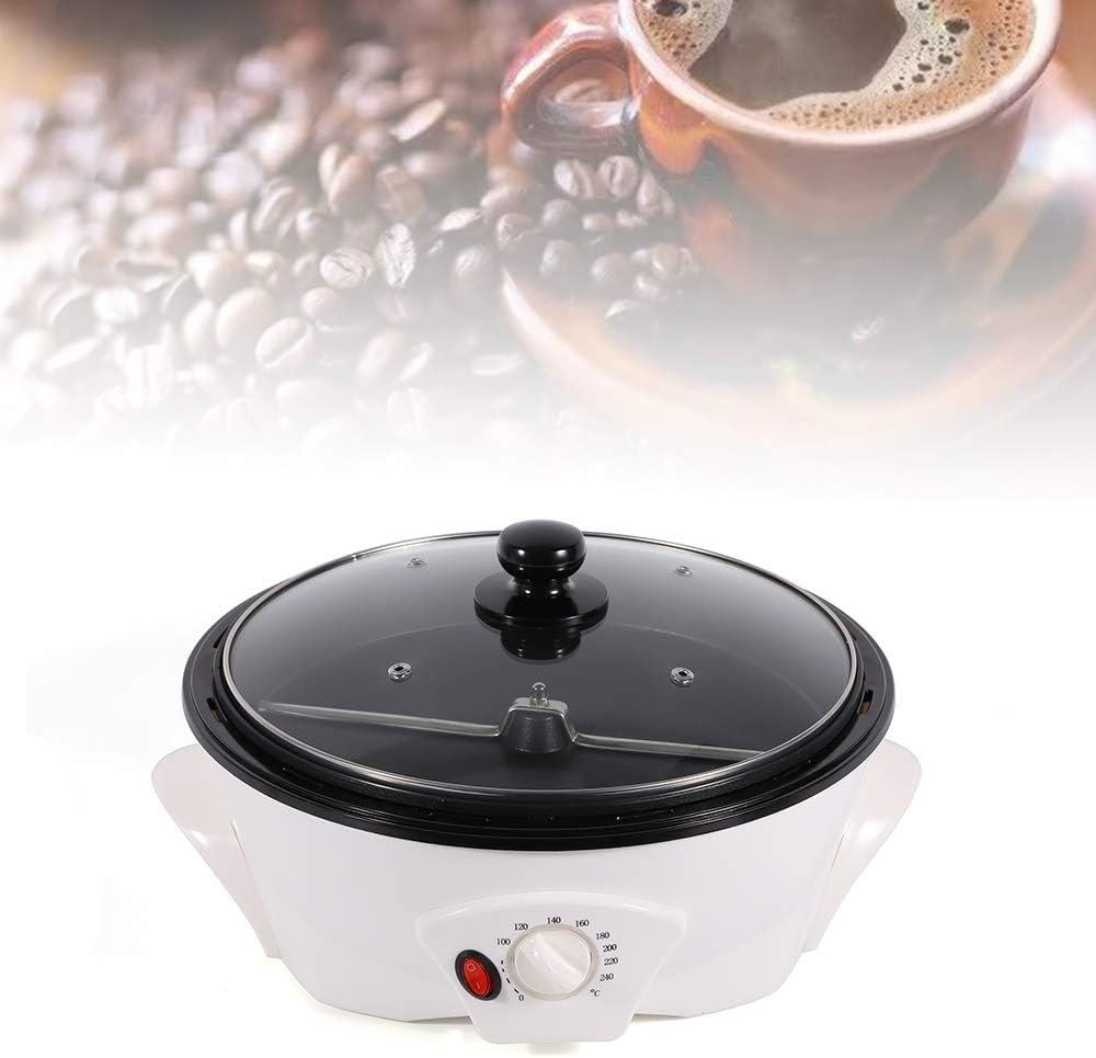 Tostador de granos de café comercial de 110 V 1200 W, máquina eléctrica de tostado de granos de café, nueces, maní, anacardos, tostador de granos de