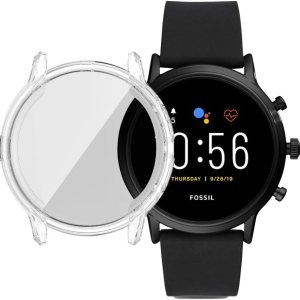 Fundas de reloj adecuadas para Fossil Gen 5 Carlyle todo incluido galvanizado TPU carcasa protectora accesorios de reloj Fundas de reloj adecuadas para Fossil Gen 5 Carlyle todo incluido galvanizado TPU carcasa protectora accesorios de reloj