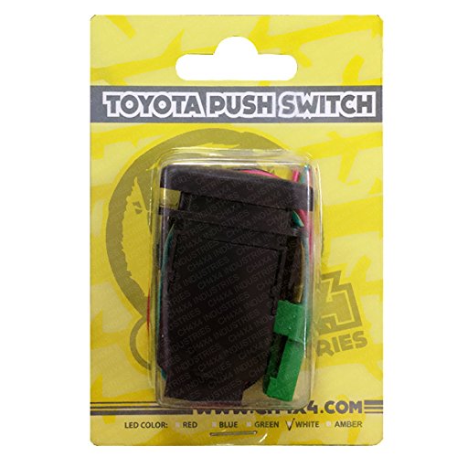 CH4X4 – Interruptor pulsador para Toyota Tacoma, FJ Cruiser, Land Cruiser, Fortuner, Hilux, 4Runner, Prado 12V 3Amp – Símbolo de bloqueo de difusión