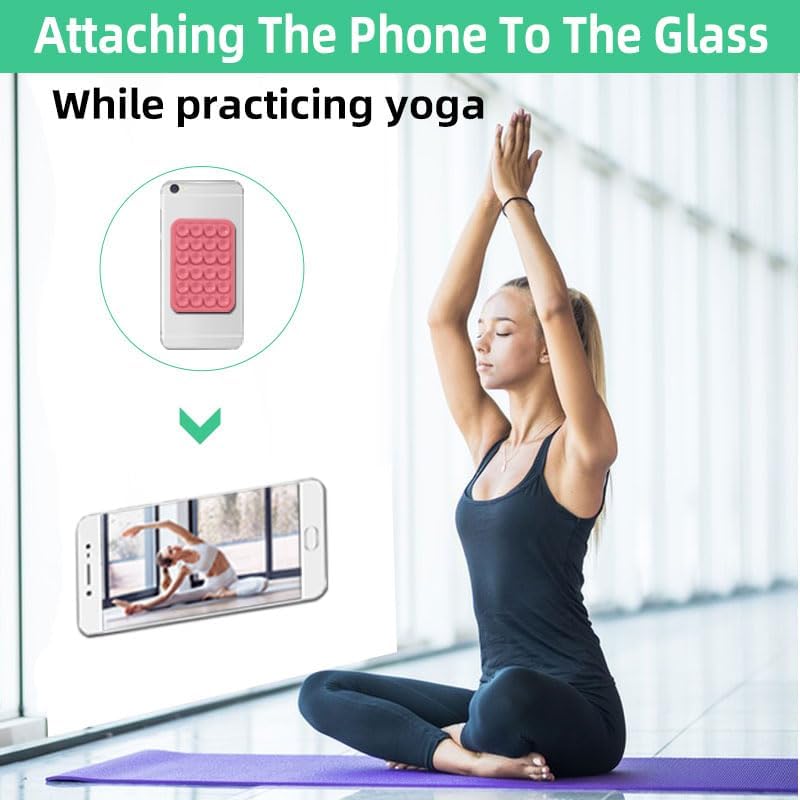 Soporte de silicona con succión para teléfono  Compatible con todos los teléfonos  Accesorio móvil manos libres aprobado para selfie y grabación de