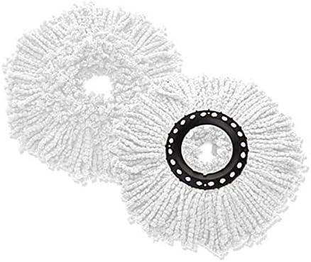 Paquete de 2 repuestos de cabeza de fregona giratoria de microfibra para Magic 360  DeluxeHurricane