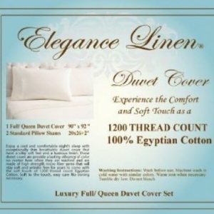 Elegance Linen Wrinkle-Free- 1200 Thread Count Egyptian Quality 3pc Duvet Cover Set, Solid, FullQueen, Gray Elegance Linen Wrinkle-Free- 1200 Thread Count Egyptian Quality 3pc Duvet Cover Set, Solid, FullQueen, Gray
