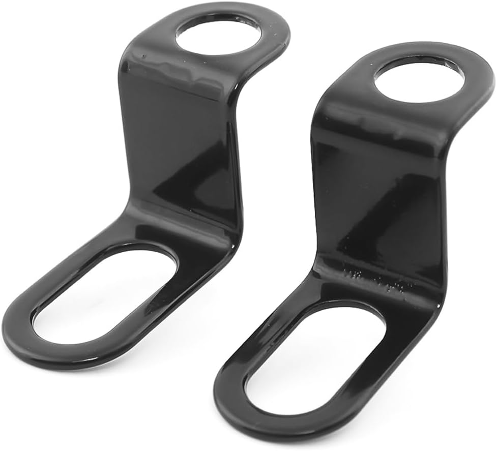 AUCELI Soportes de señales de giro traseros, 2 piezas de soporte de reubicación de luz indicadora trasera de motocicleta, soporte universal de