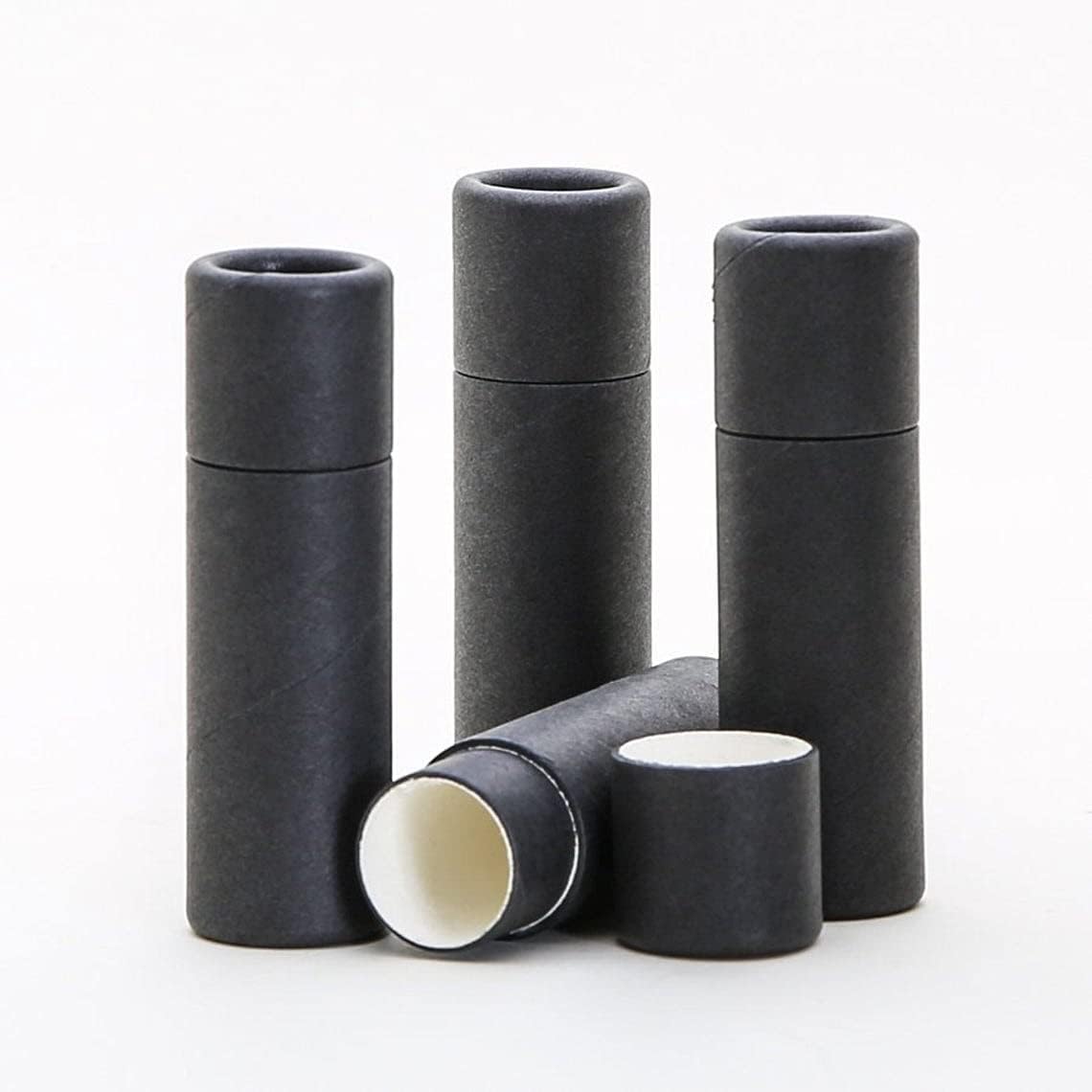 13 OZ Black Kraft Paper BalmSalveCosméticoLoción Tubos (25)