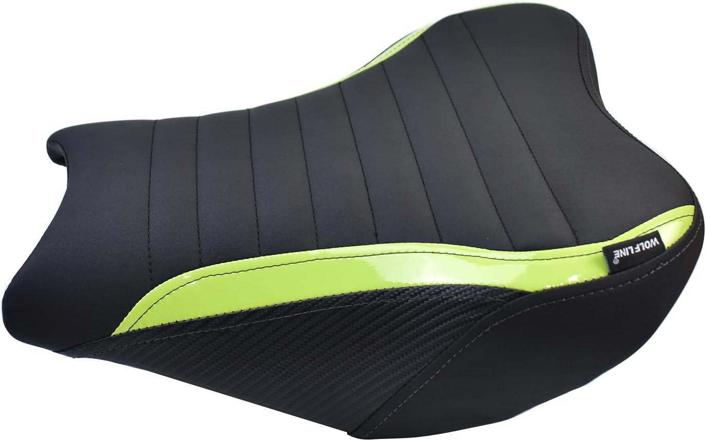Midimttop Asiento delantero de cuero suave Touring Waterpfroof, cojín para asiento trasero del pasajero, asiento trasero para Ka-wa-sa-ki Z900 Z-900